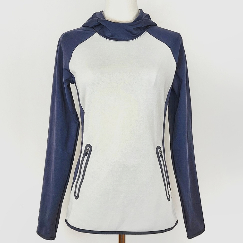 NWT Second Skin Performance Fleece Hoodie Small Lunar Rock (Putty)/ Gravel(Gray)